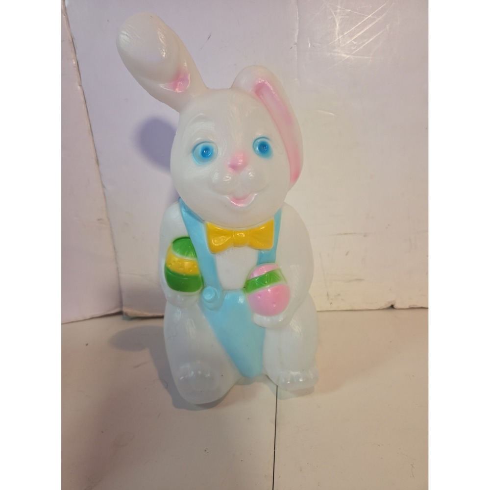 Vintage Empire Plastics Easter Bunny Rabbit Blow Mold Lighted Yard Decor 15"